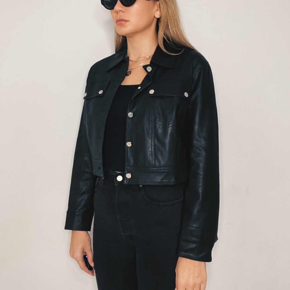 Vegan leather jacket